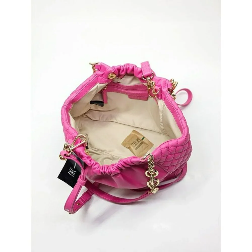 I.N.C. International Concepts Kemah Chain Medium Satchel in Pink (MSRP$ $80)